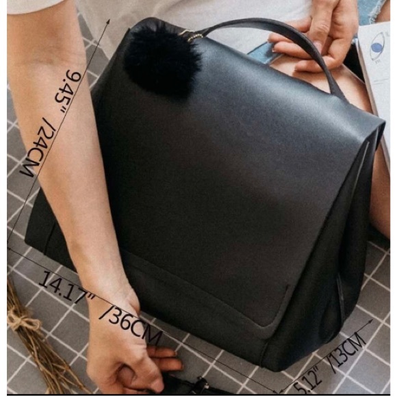 NWT MINIMALIST FLAP BACKPACK BY SHEIN! PUFFER NOT INCLUDED! - Picture 4 of 5